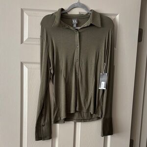 Worthington Olive Green Blouse